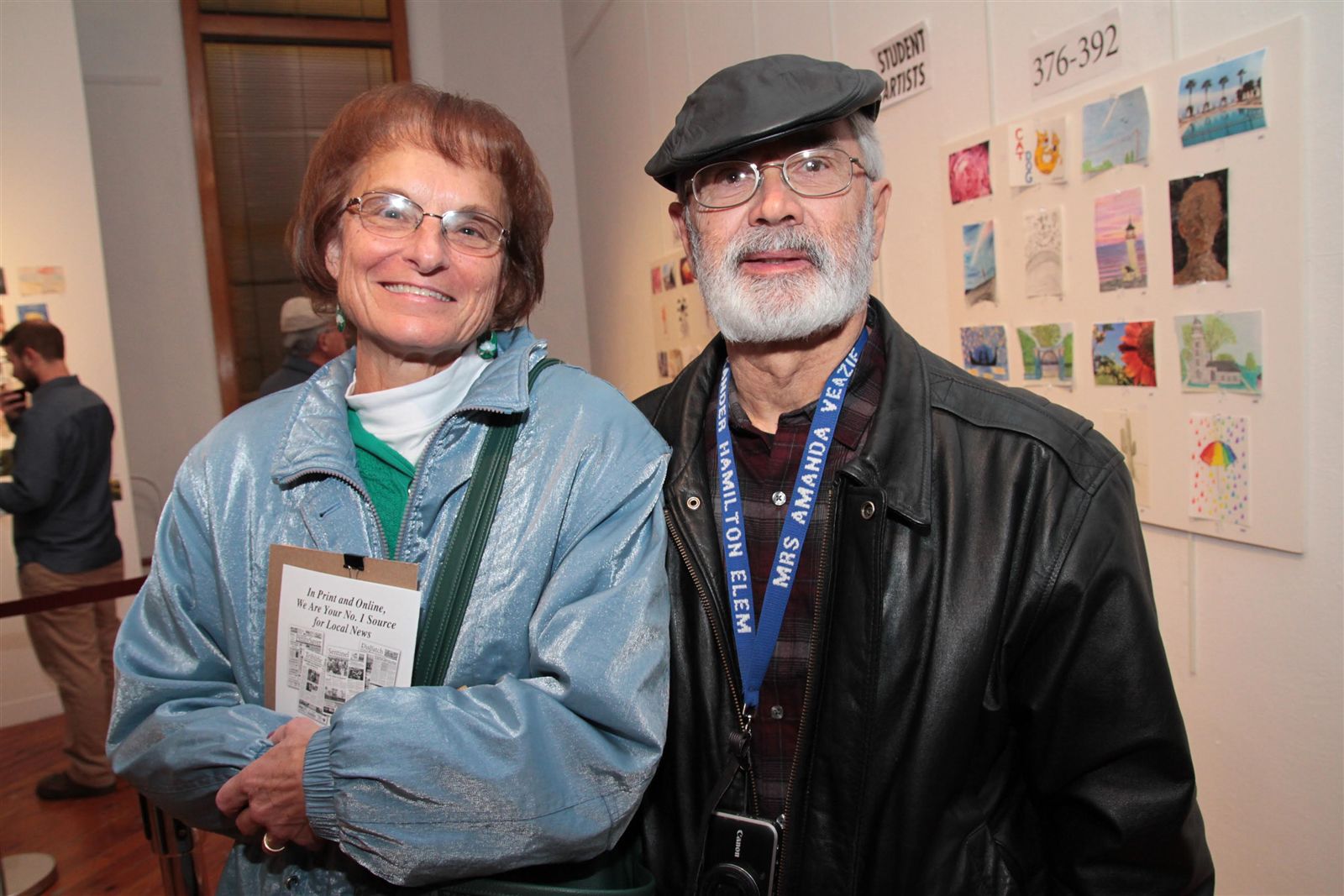 Smiles at Art Off the Wall in Carnegie Art Center